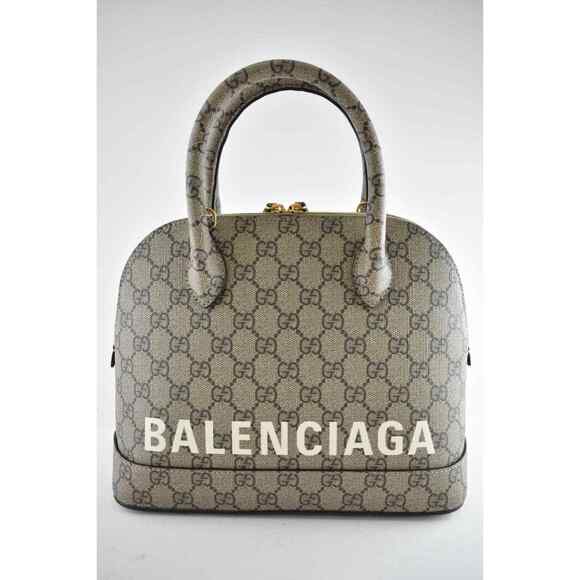 Gucci Balenciaga The Hacker Project Small Ville GG Logo Top Handle Shoulder Bag - Picture 7 of 12